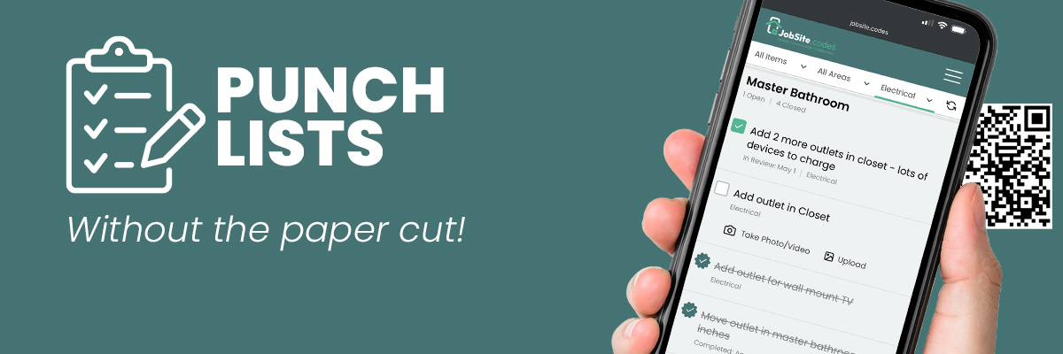 Punch Lists without the Paper Cut.