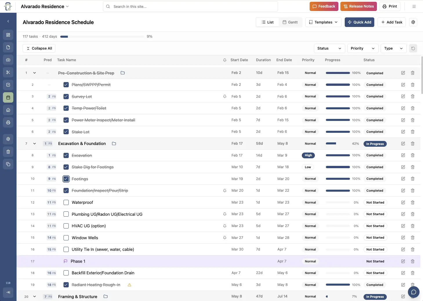 Scheduling - Screenshot 2